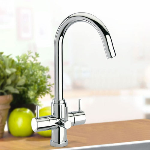 Astini Torlan Chrome 3 Way Ambient & Water Filter Kitchen Sink Mixer Tap