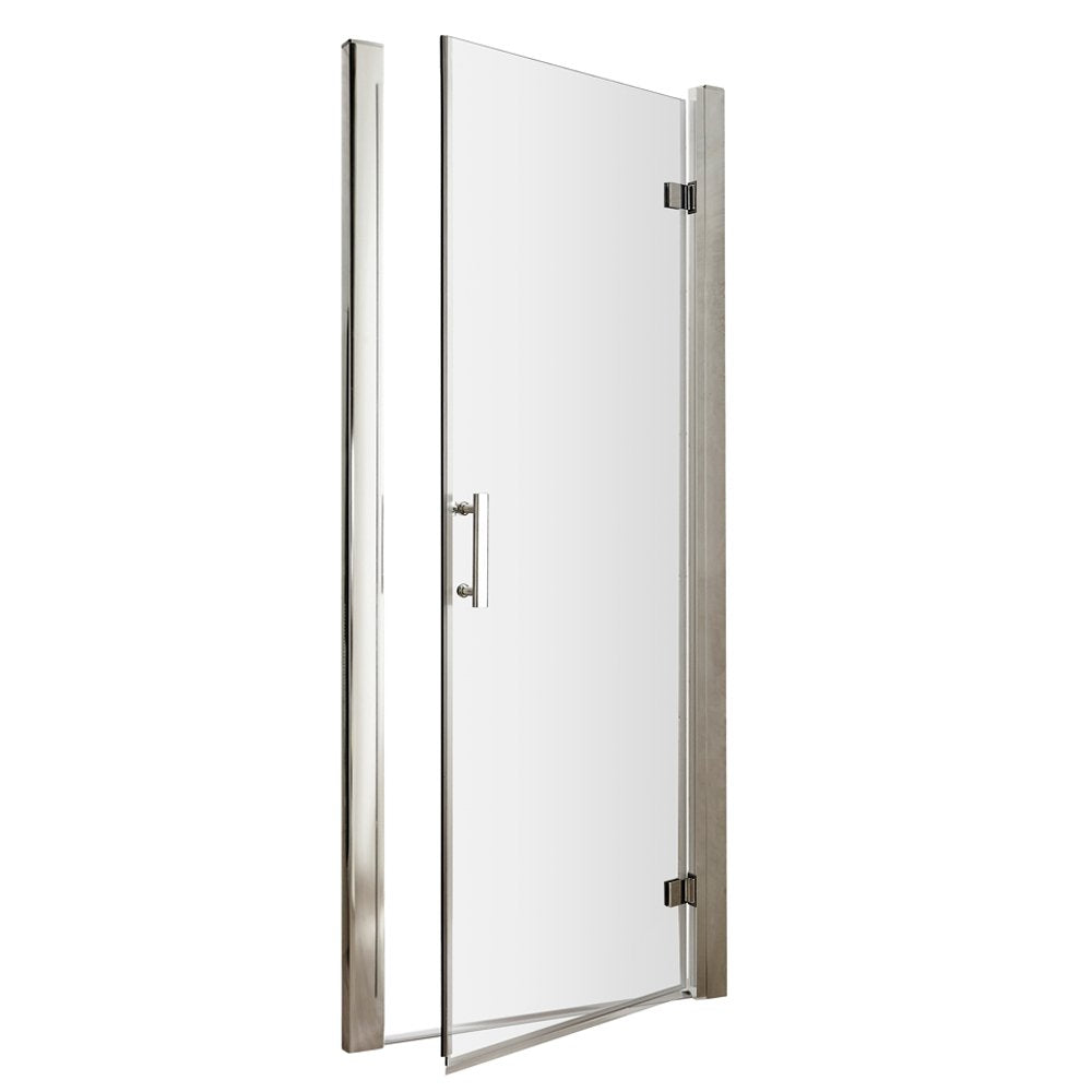 Nuie Pacific Chrome 760mm Hinged Door Shower Enclosure