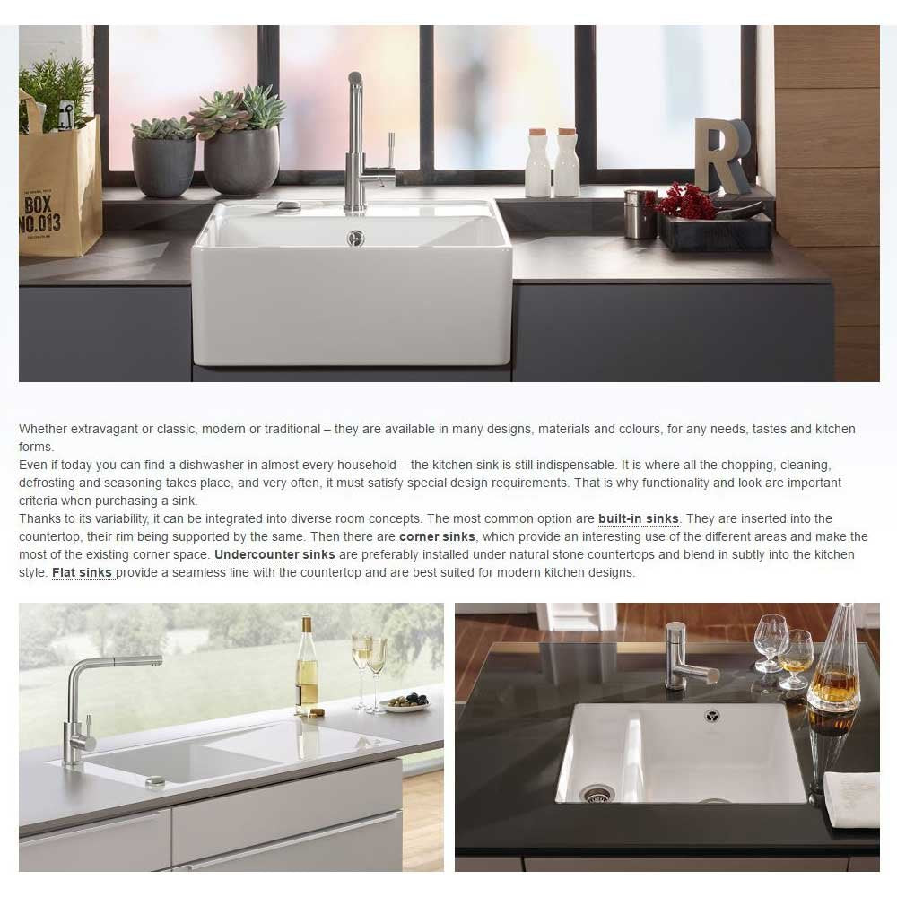 Villeroy & Boch Cisterna 60b 1.5 B White Ceramic Kitchen Sink - NO WASTE