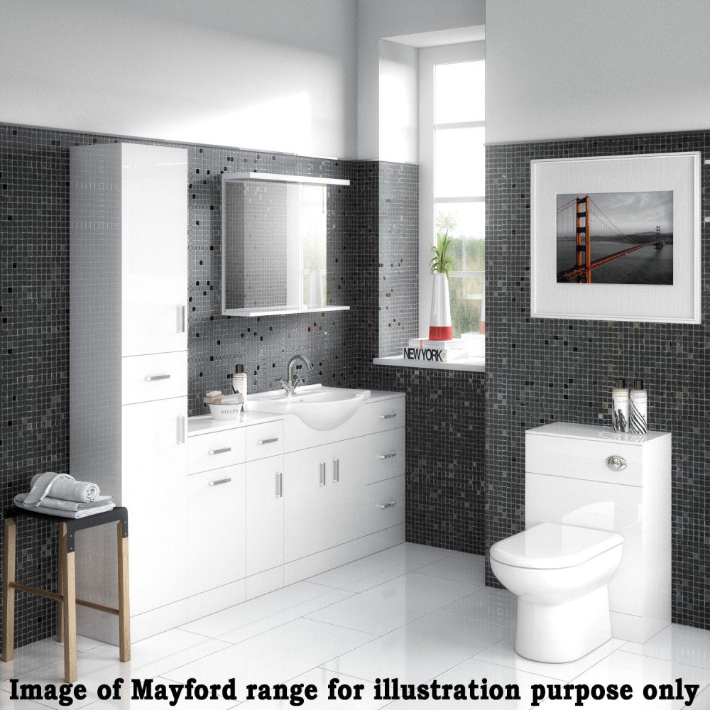 Nuie Mayford Gloss White 350x330mm 3 Drawer Cabinet - PRC136