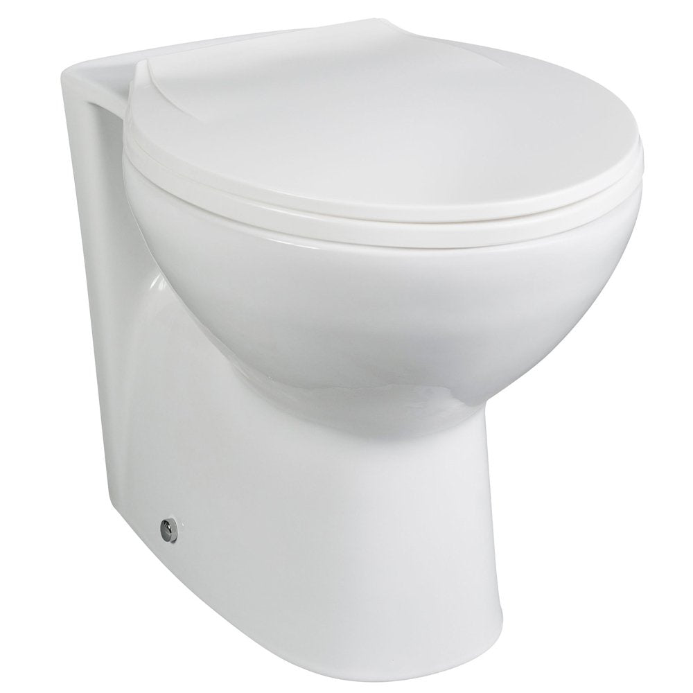 Nuie Mayford Gloss White 500x200mm Back to Wall Unit, Cistern, Pan & Seat