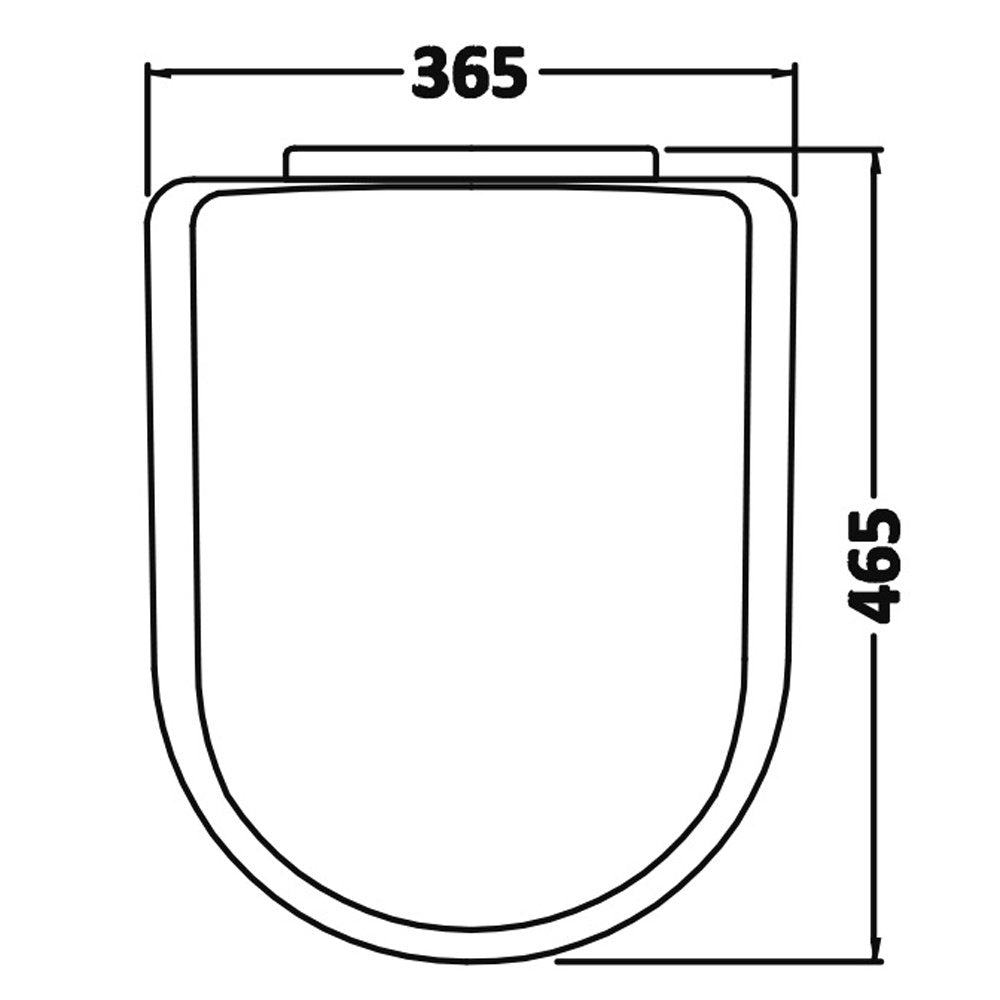 Nuie Mayford Gloss White 500x300mm Back to Wall Unit, Cistern, Pan & Seat