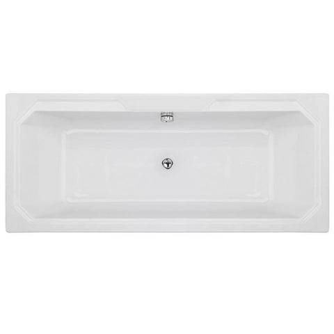 Nuie Ascott Traditional White Double Ended Art Deco Bath 1800x800mm - NLB114