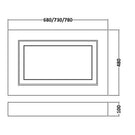 nuie-york-white-800mm-end-bath-panel---olp113-