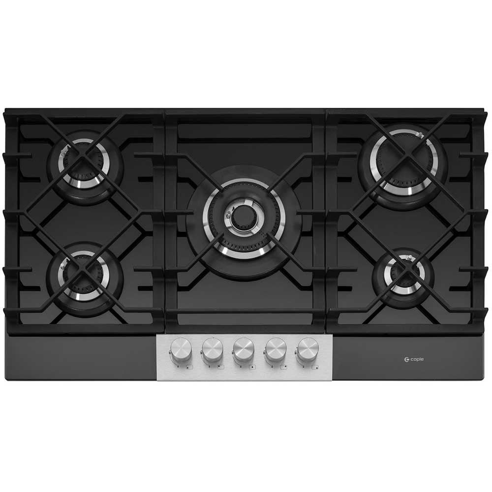 Caple 874mm Black Gas-On-Glass Hob C789G