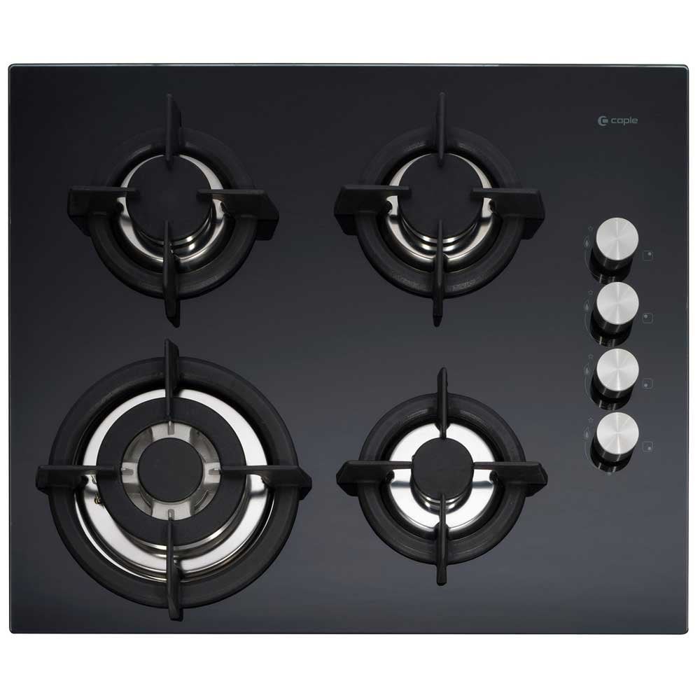Caple 580mm Black Gas-On-Glass Hob C744G