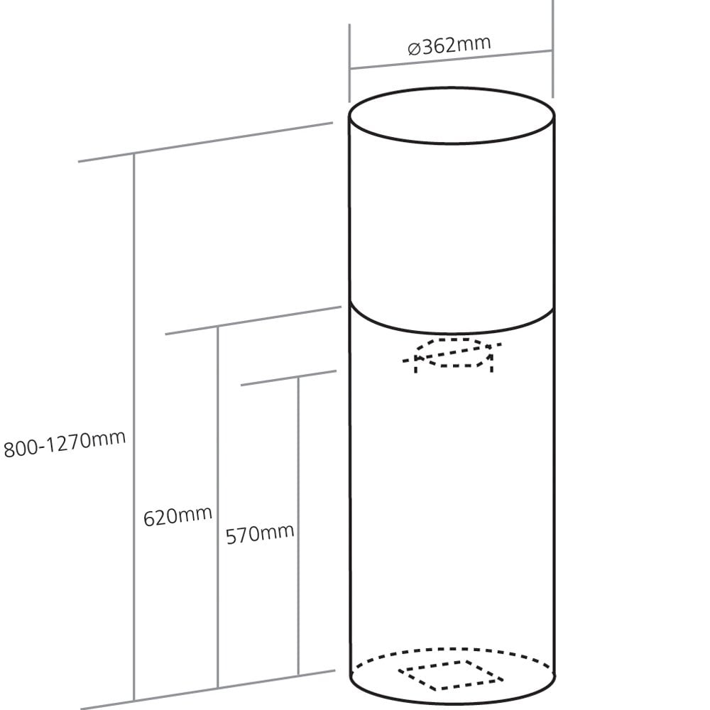 Caple Stainless Steel 36cm Orbit OI363