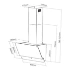caple-black-glass-39cm-wall-chimney-hood-om900-