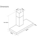 caple-stainless-steel-zodiac-90cm-wall-chimney-hood-zc922-
