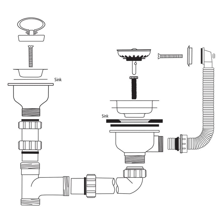 caple-stainless-steel-waste-and-bowl-connection-kit-cpk1101-