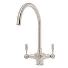 caple-leval-brushed-steel-dual-level-kitchen-sink-mixer-tap-lev3bn-