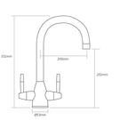 caple-avel-black-stainless-steel-dual-lever-kitchen-sink-mixer-tap-ave2bk-