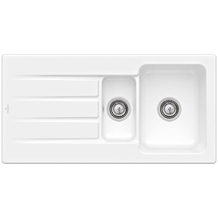 villeroy--boch-architectura-60xr-15-bowl-white-ceramic-kitchen-sink---no-waste-