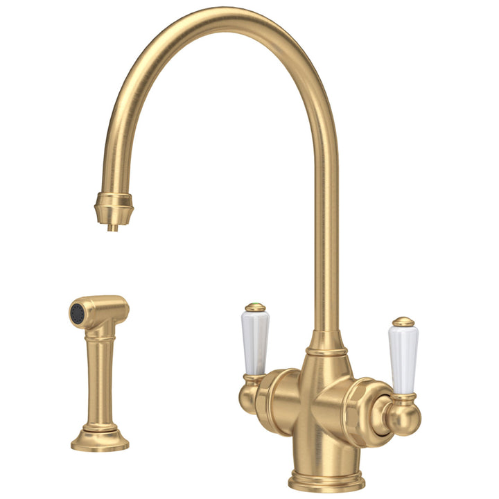 Perrin & Rowe Phoenician Sink Mixer Filter Tap & Rinse 1537 Series