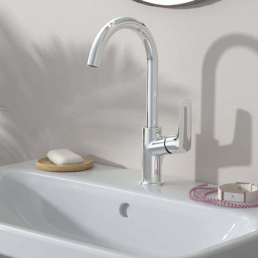 Hansgrohe Logis Single Lever Swivel Spout Basin Mixer Tap 210