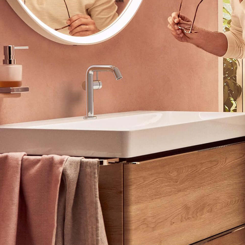 Hansgrohe Tecturis S 150 Single Lever Basin Mixer Tap Coolstart Ecosmart+