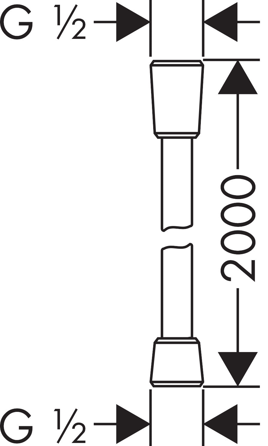 Hansgrohe Isiflex 200cm Shower Hose