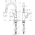 hansgrohe-talis-m51-chrome-pullout-spray-kitchen-sink-mixer-tap-72813000-