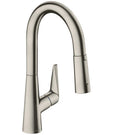 hansgrohe-talis-m51-brushed-steel-pullout-spray-kitchen-sink-mixer-tap-72815800-