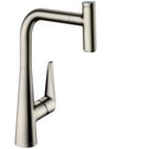 hansgrohe-talis-select-m51-brushed-steel-pullout-kitchen-sink-mixer-tap-72821800-
