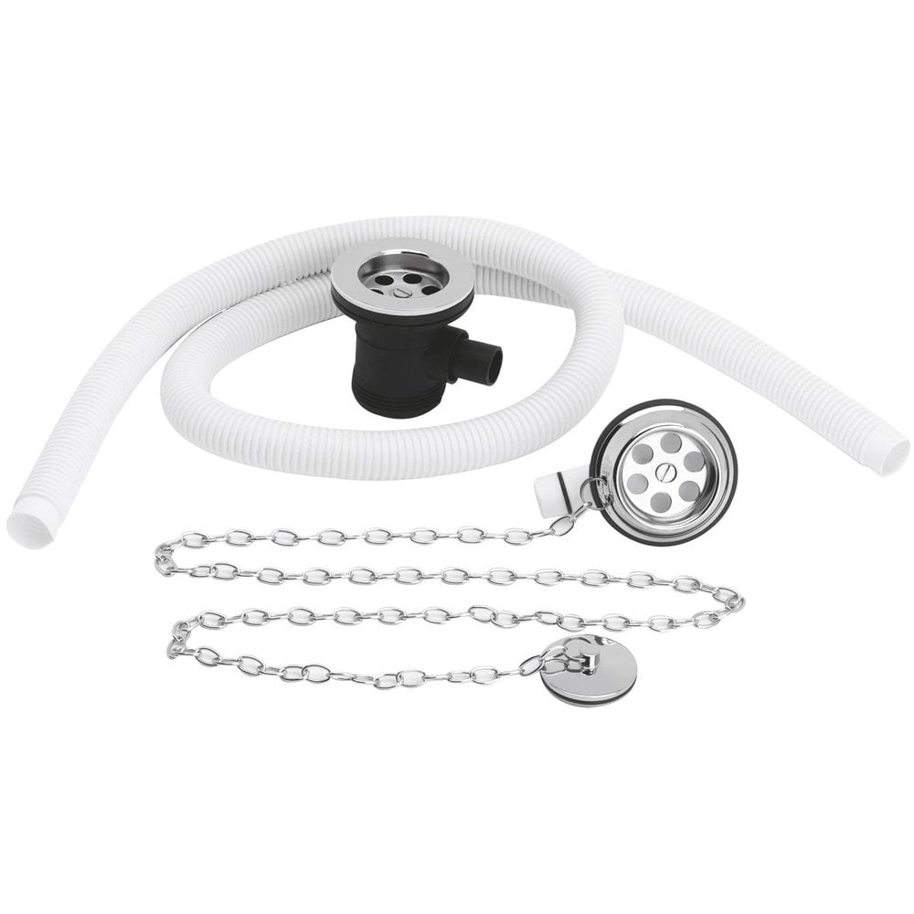Nuie Chrome Extended Retainer Bath Waste & Overflow EA329