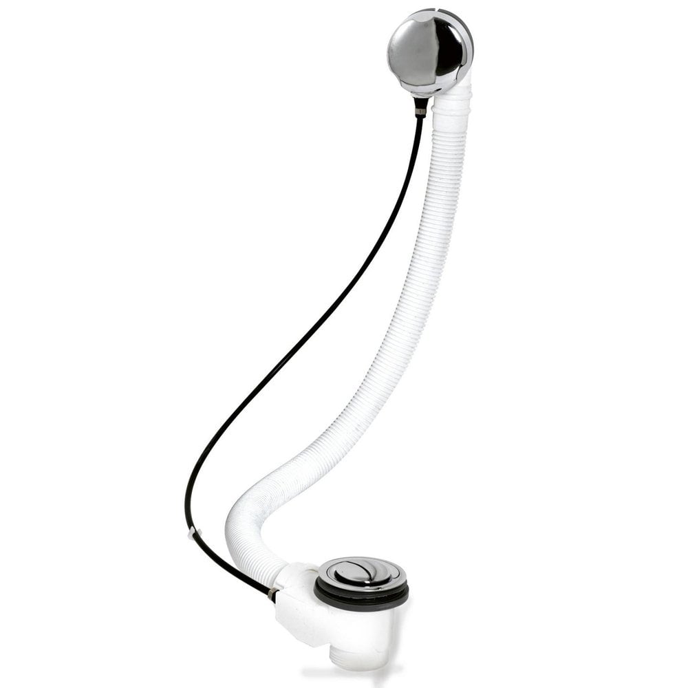 Nuie Chrome Extended Bath Pop Up Waste & Overflow EA333