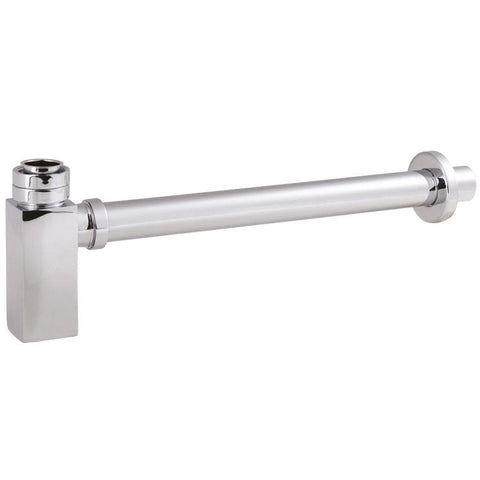 Nuie Square Chrome Bottle Trap With 300mm Extention Tube EK306