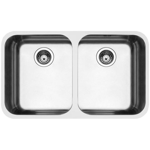 Smeg Alba 2.0 Bowl Brushed Stainless Steel Undermounted Kitchen Sink UM4545