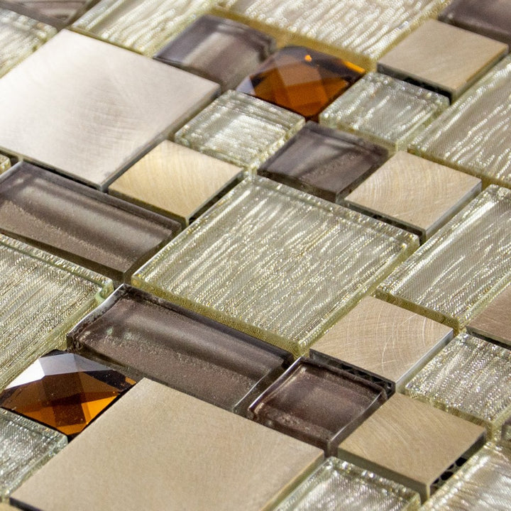 luxury-brown-caramel--beige-glass--brushed-steel-mosaic-wall-tiles-sheet-8mm-