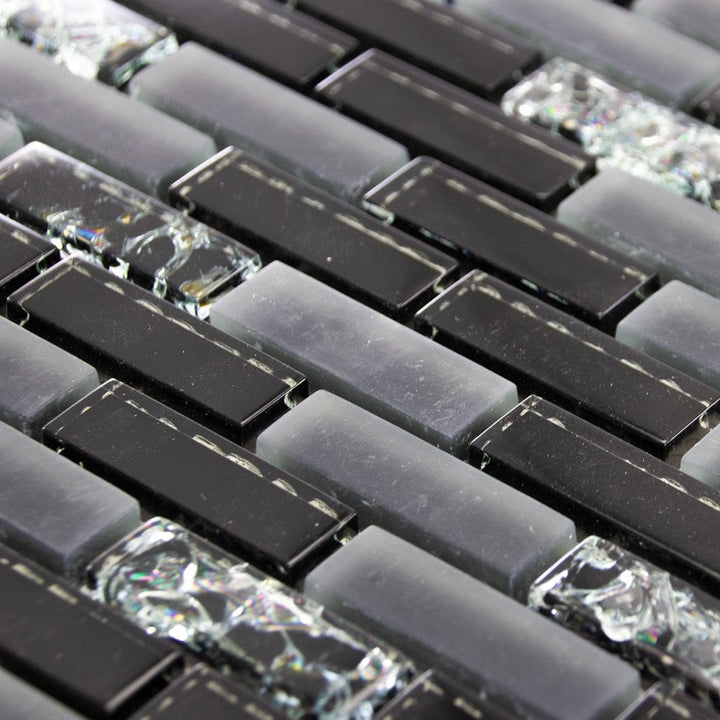 luxury-gloss-black-matt-grey--crackled-glass-mosaic-wall-tiles-sheet-8mm-