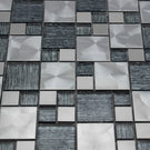luxury-textured-grey-glass--brushed-steel-mix-mosaic-wall-tiles-sheet-8mm-sch003t-