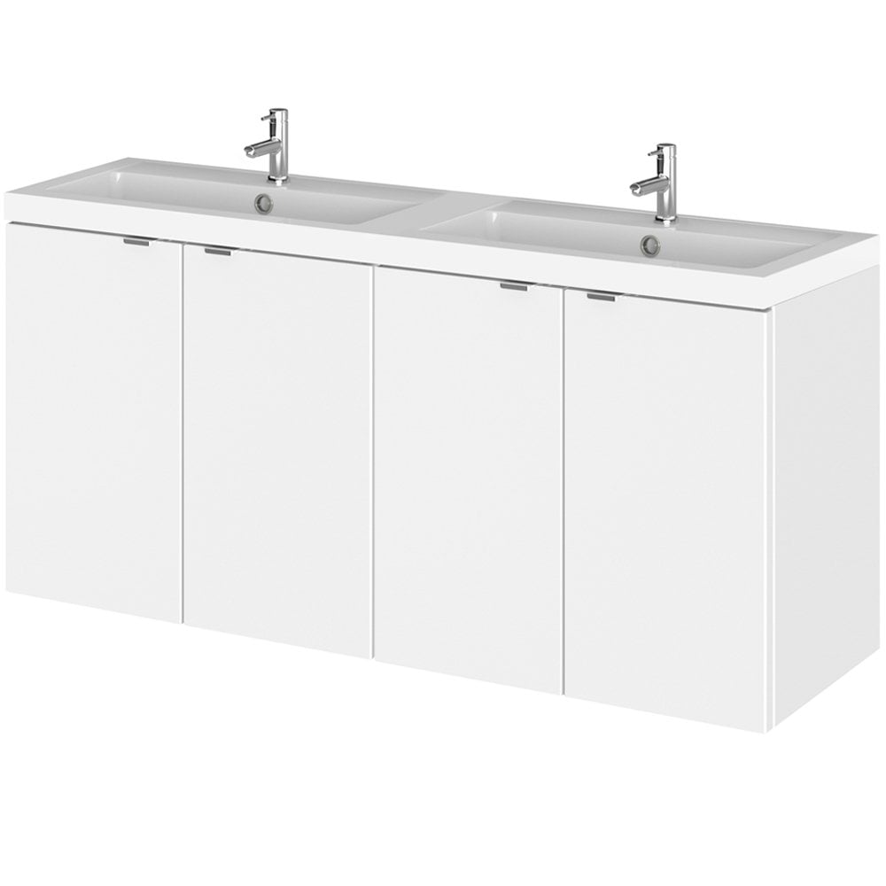 Hudson Reed Fusion 1200mm Wall Hung Vanity Unit and Basin Collection
