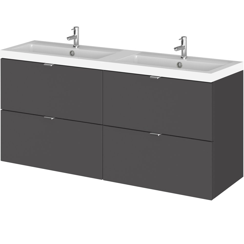 Hudson Reed Fusion 1200mm Wall Hung Vanity Unit & Basin Collection