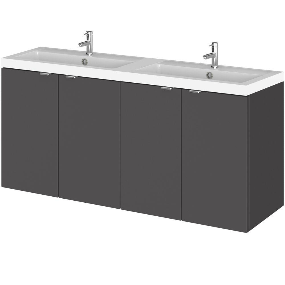Hudson Reed Fusion 1200mm Wall Hung Vanity Unit and Basin Collection
