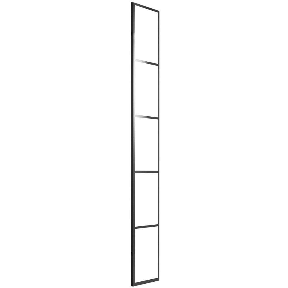 Hudson Reed Black Frame Wetroom Shower Return Screen 215x1950x8mm