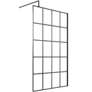 hudson-reed-black-frame-wetroom-shower-screen--support-bar-1100x1950x8mm-wrsf11-