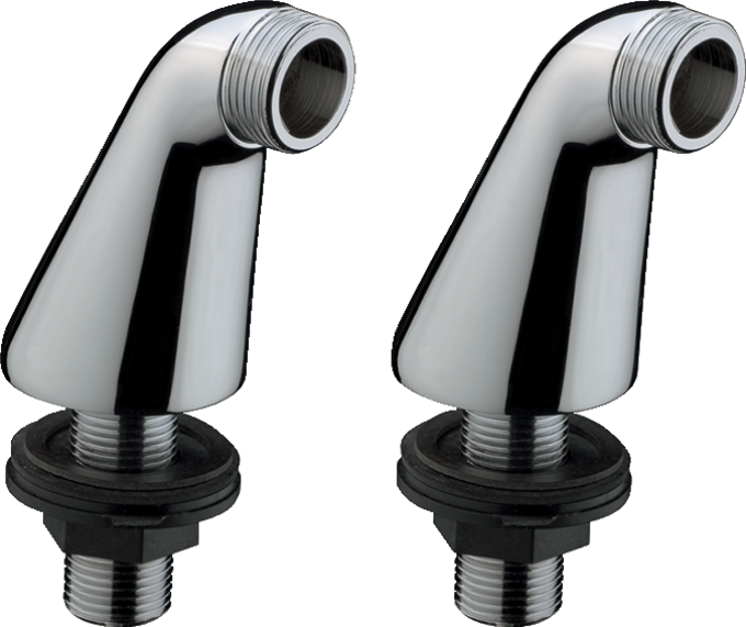 HG Pillar Unions 180mm Chrome Pair
