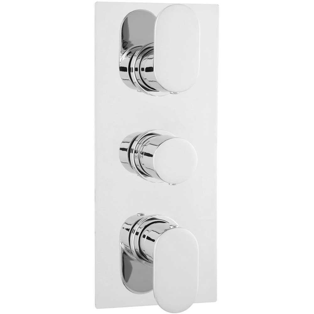 Hudson Reed Reign Thermostatic Shower Valve, Round Head 300mm, Riser & Body Jets HRSKIT440