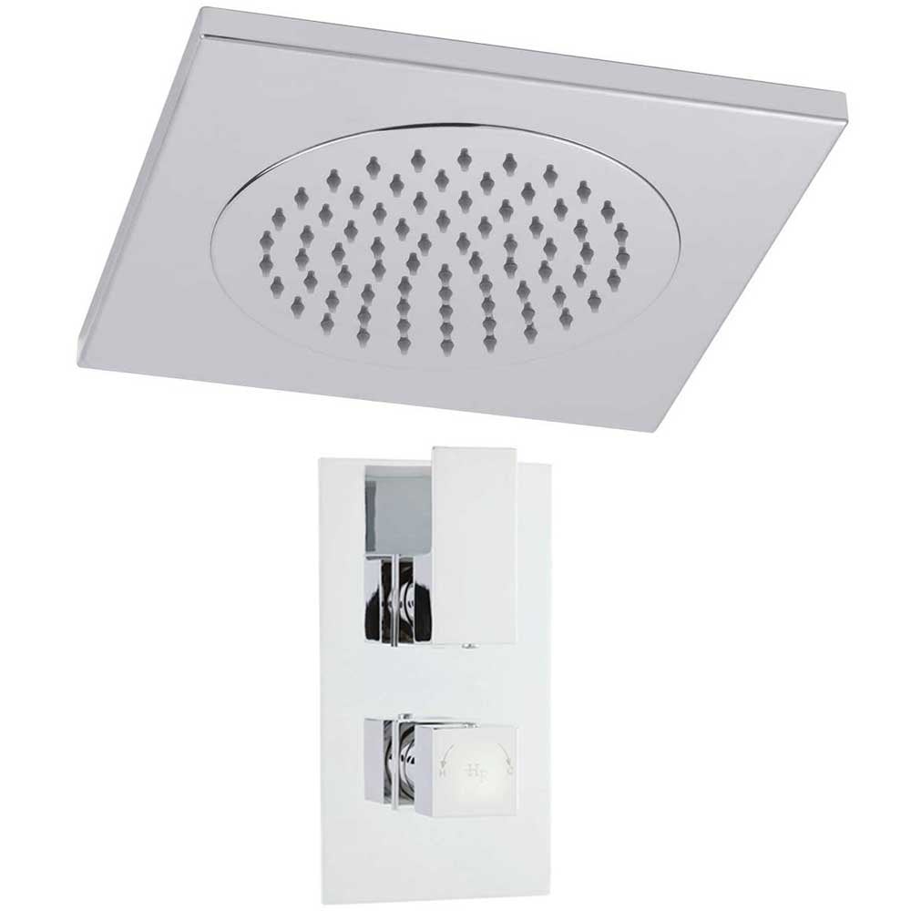 Hudson Reed Art Thermostatic Shower Valve, Ceiling Tile Head 270mm