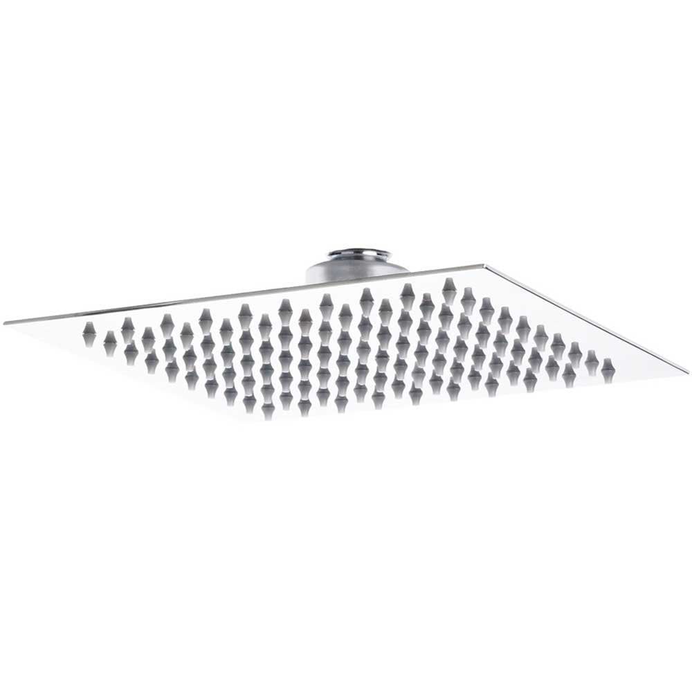 Hudson Reed Art Thermostatic Shower Valve, Square Head 200mm, Arm & 4 Body Jets