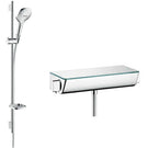 hansgrohe-ecostat-select-900mm-chrome-thermostatic-combi-set-with-hand-shower-
