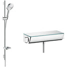 hansgrohe-ecostat-select-900mm-chrome-white-thermostatic-combi-set--hand-shower-