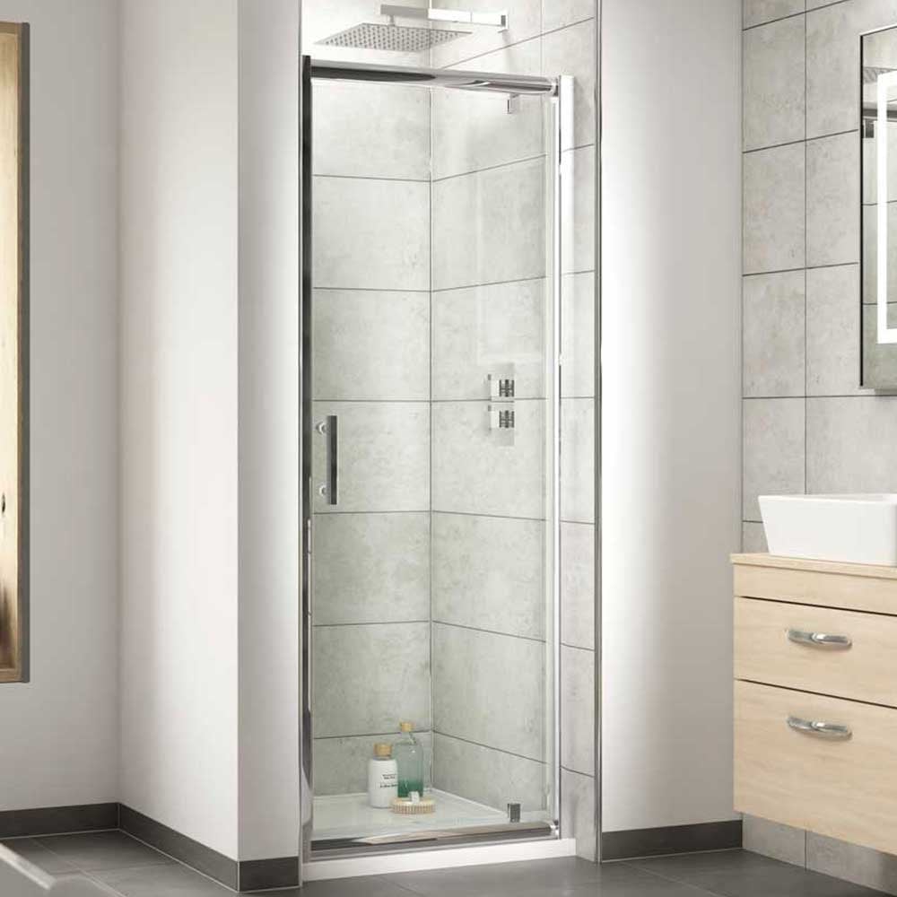 Nuie Pacific Hinged Shower Door 900mm - AQHD90