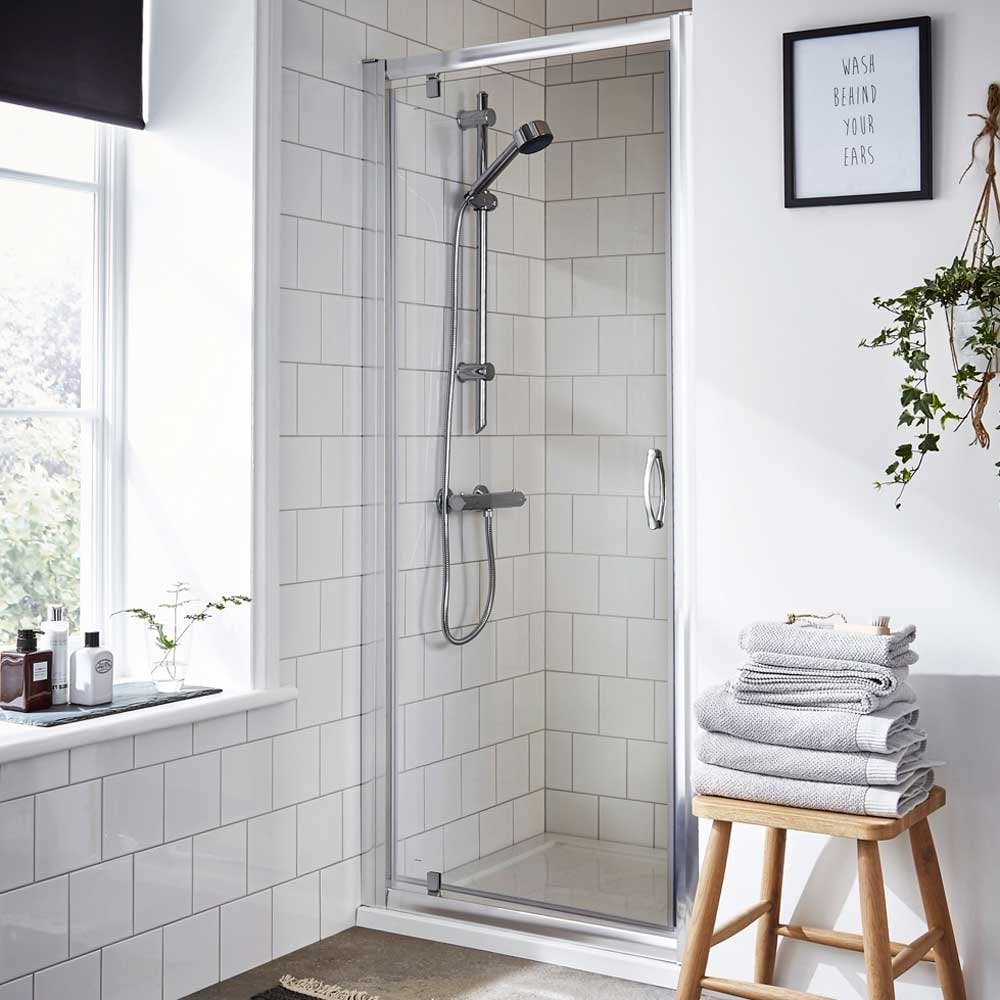 Nuie Ella Pivot Shower Door 760mm - ERPD76