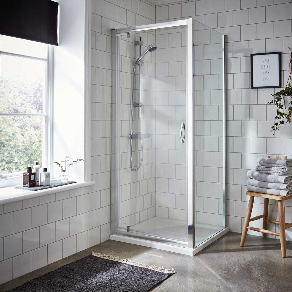 Nuie Ella Pivot Shower Door 800mm - ERPD80