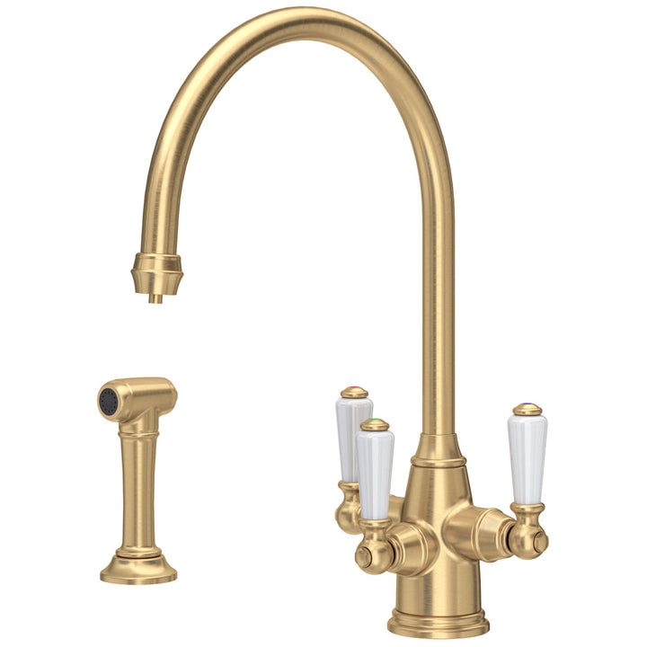 Perrin & Rowe Phoenician Sink Mixer Filter Tap & Rinse 1560 Series