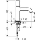 axor-uno-chrome-pillar-tap-70-without-waste-