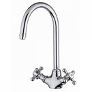 Traditional dual-handle kitchen sink mixer tap
