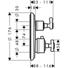 axor-montreux-brushed-nickel-thermostatic-mixer-shower-valve-with-cross-handle-