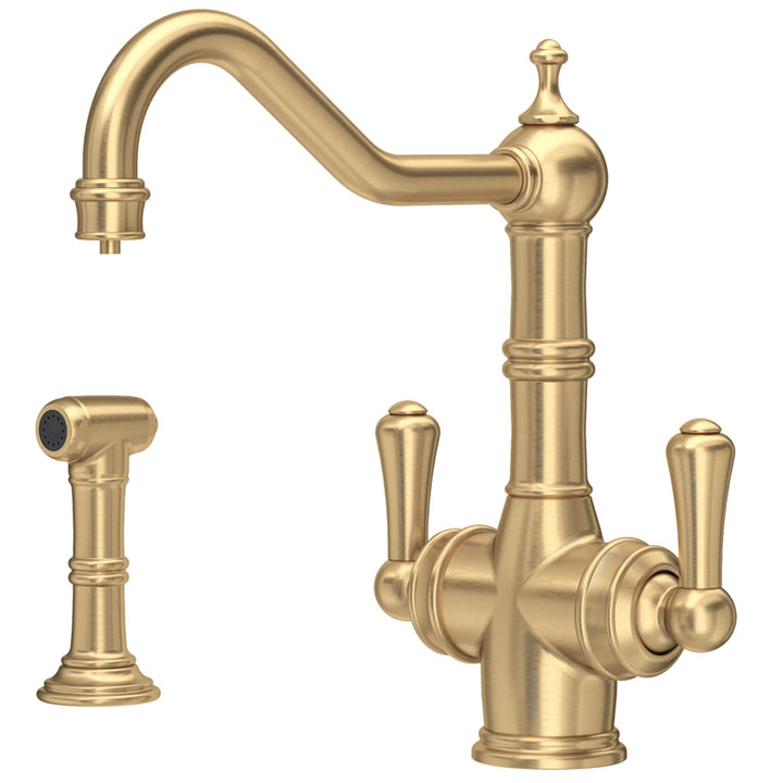 perrin--rowe-aquitaine-dual-lever-satin-brass-sink-filter-tap--rinse---1570bz-